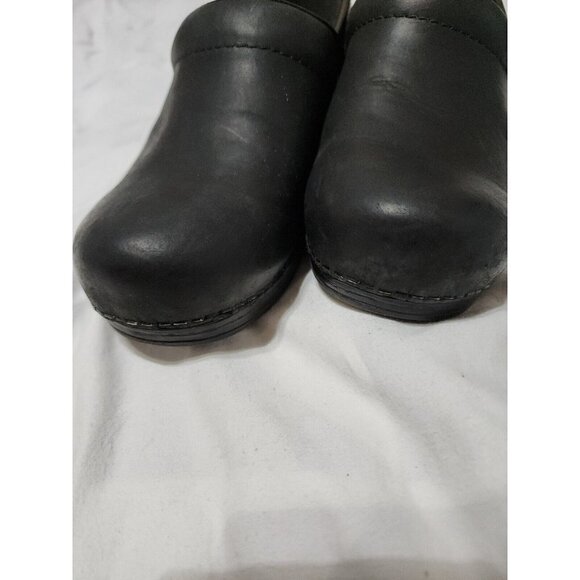 Sanita Womens Size 37 Matte Black Clogs Workwear Professional Danish Shoes - Picture 2 of 6